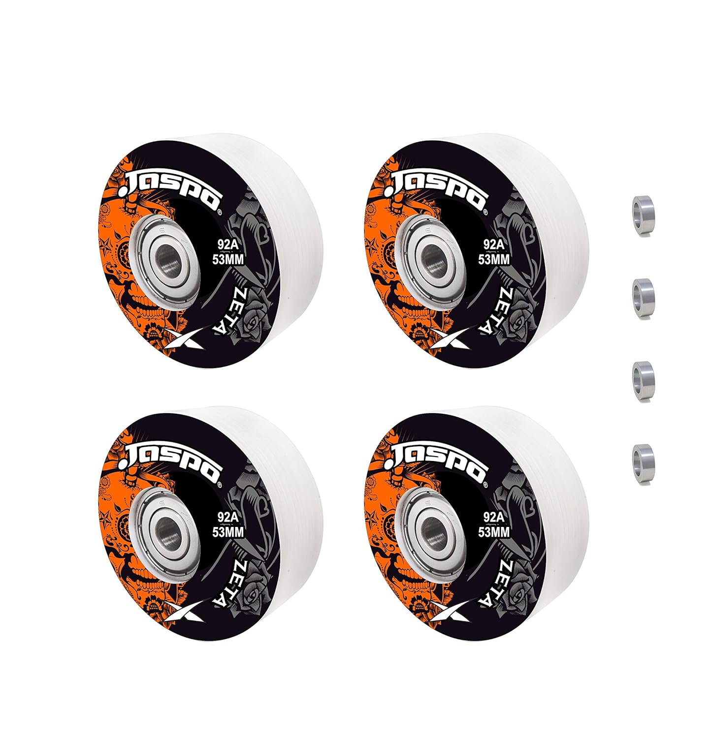 jaspo Polyurethane Zeta Wheels For Skateboard & Roller Skates With