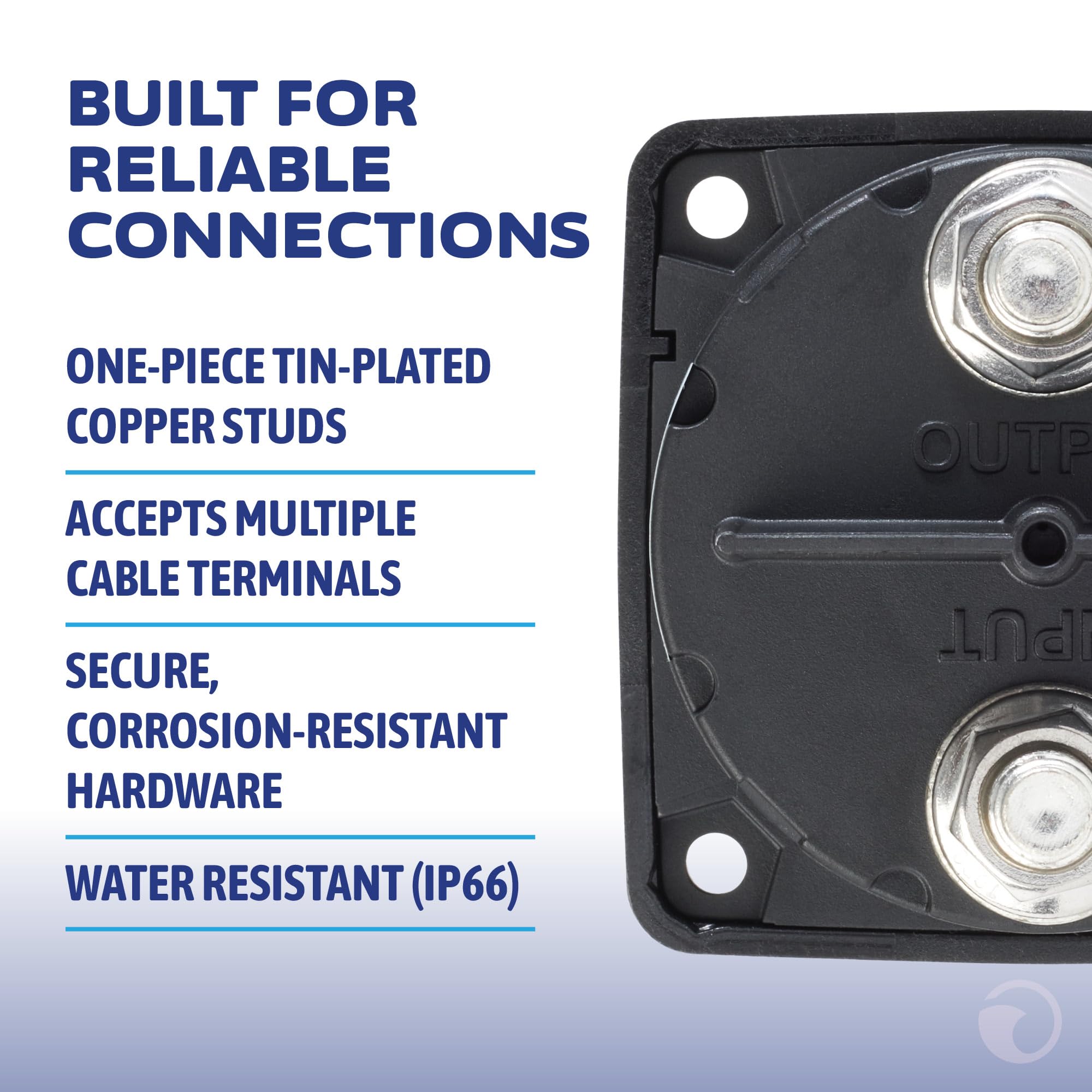 Blue Sea Systems 6004200 m-Series Interrupteur de batterie verrouillable Marche/Arrêt Noir