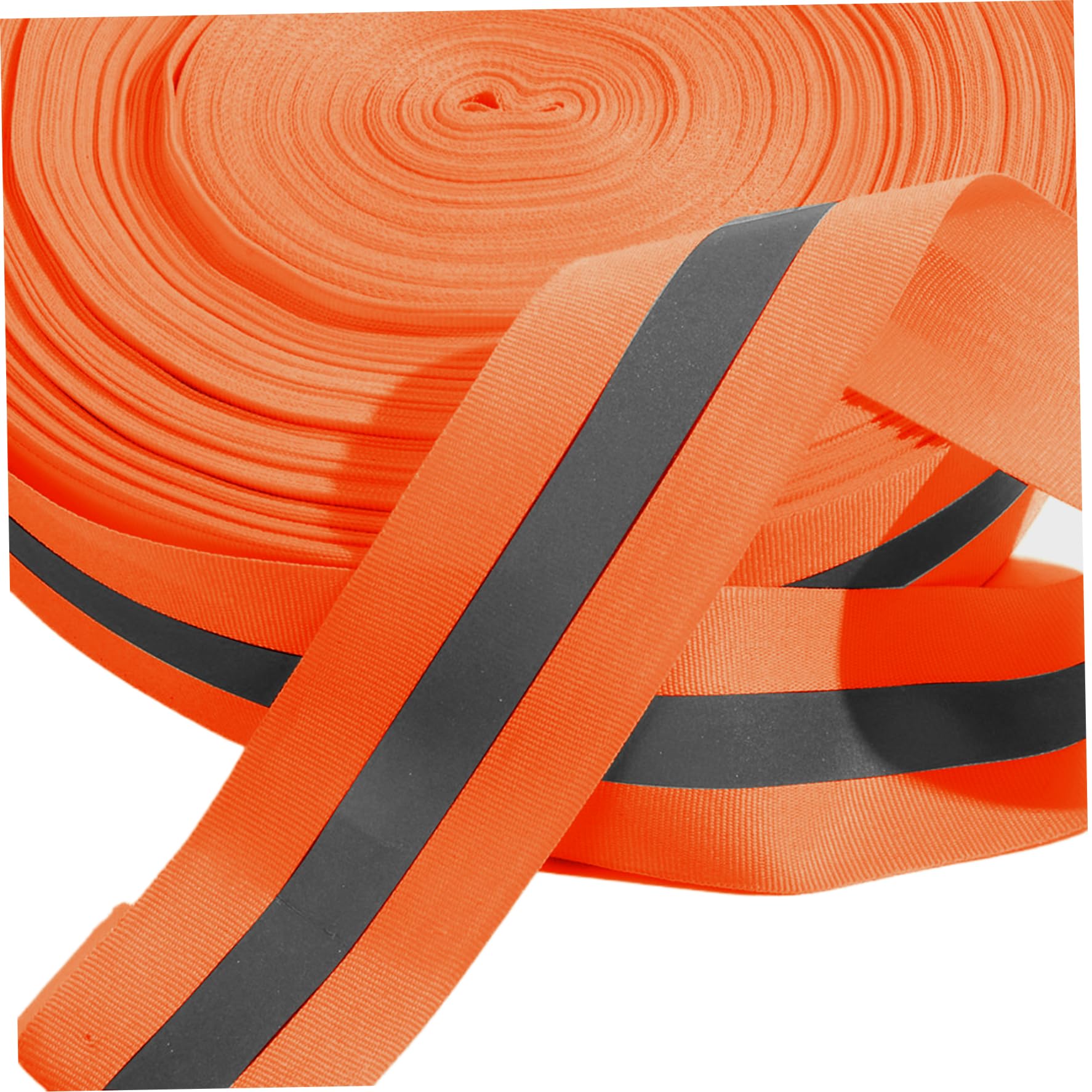 Líneas de límite de Voleibol, líneas de Voleibol de Playa 2 '' x 328' Nylon Playa Límite Naranja Vibrante Resistente al desgarro Precaución Reflectante para Arena