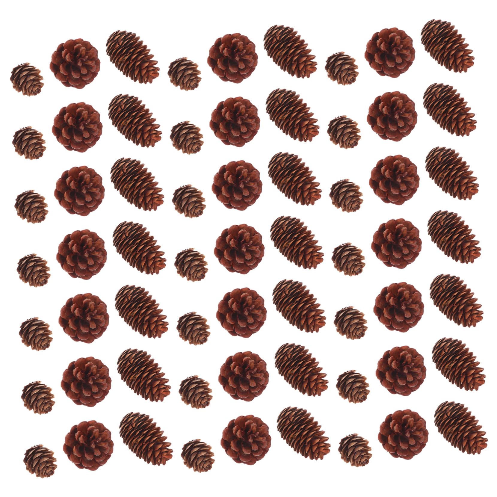 Uonlytech 120 Piezas Piñas Naturales Mini para Manualidades Adornos Navideños con Piñas Escarchadas y Relleno para Jarrones Decoración de Coronas y Bodas Elegante Ambiente Festivo Invierno