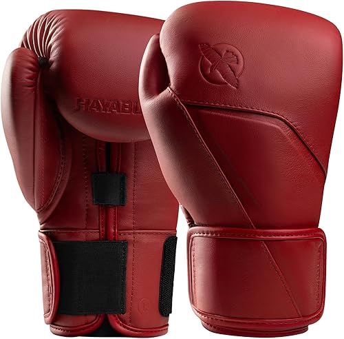 Hayabusa Guantes de boxeo de cuero E1 para hombres y mujeres, protección de muñeca y nudillos, soporte de muñeca con doble férula, acolchado para