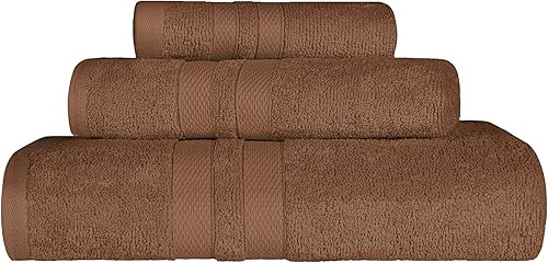 SUPERIOR Juego de toallas de algodón ultrasuave de 3 piezas, uso diario para baño, habitación de invitados, secado rápido, el juego incluye 1 toalla