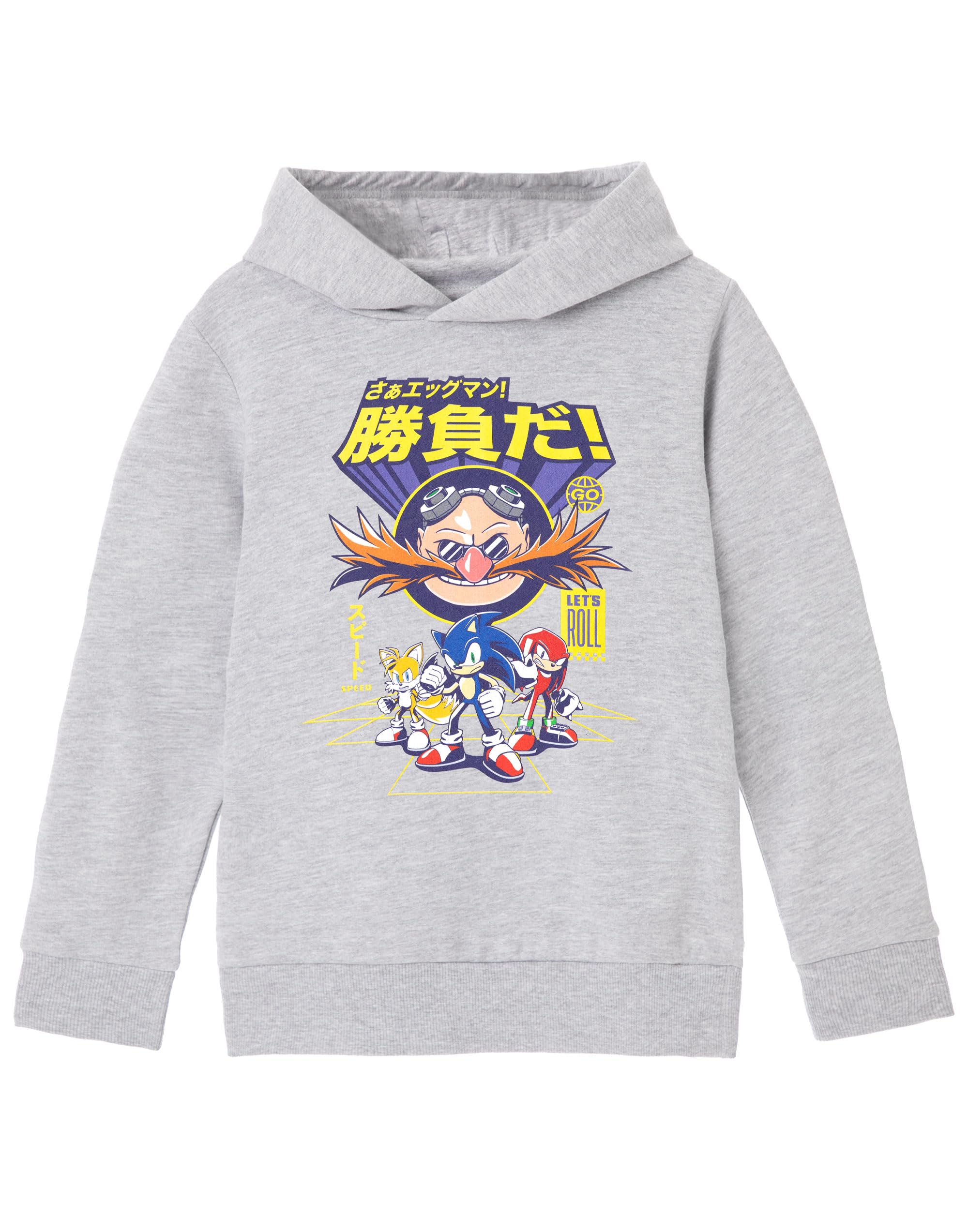 Sonic The Hedgehog Kids Hoodie - Grey - 5-6 Years - Male