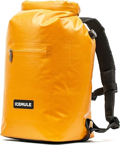 ICEMULE Jaunt - Mochila enfriadora plegable  Manos libres, 100% impermeable, más de 24 horas de refrigeración, enfriador de lados suaves