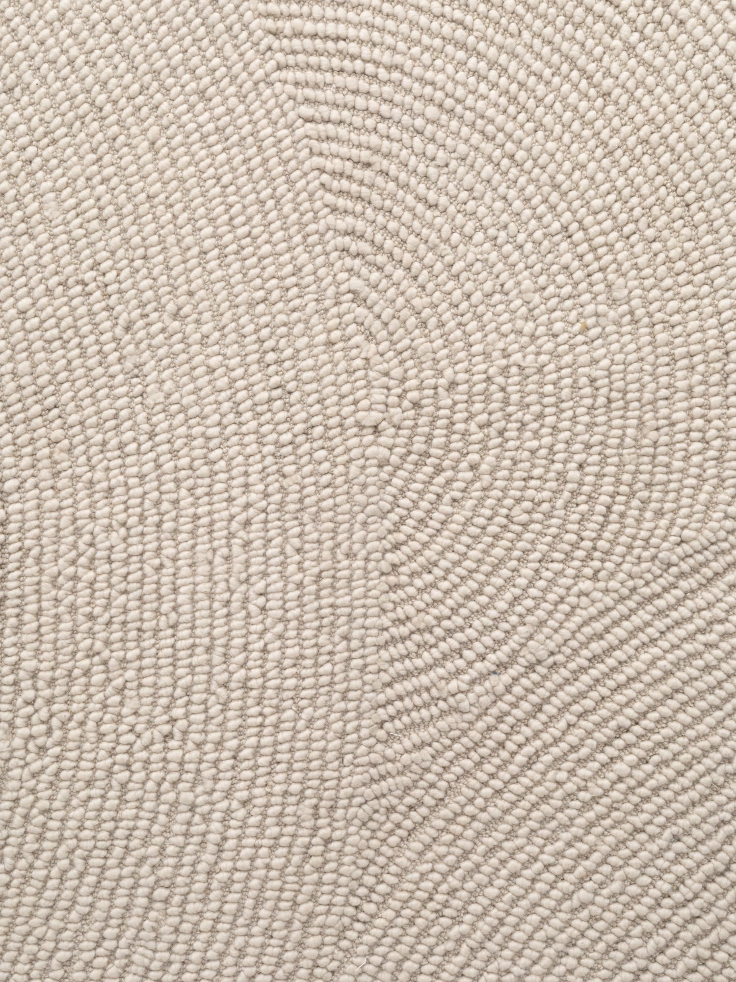 Hanse Home Wollteppich Calmio - Natur Wohnzimmerteppich - Handgetuftet - Hygge Skandi, Boho Läufer Wolle für Wohnzimmer, Schlafzimmer, Esszimmer, Flur - Natur Weiß, 80x300cm