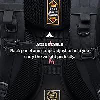 Vista 5 de Teton Explorer 75L Mochila con marco interno para senderismo, camping, mochileros, cubierta de lluvia incluida