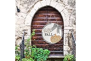 Fall Decor, 3D Wooden Hello Fall Sign for Front Door