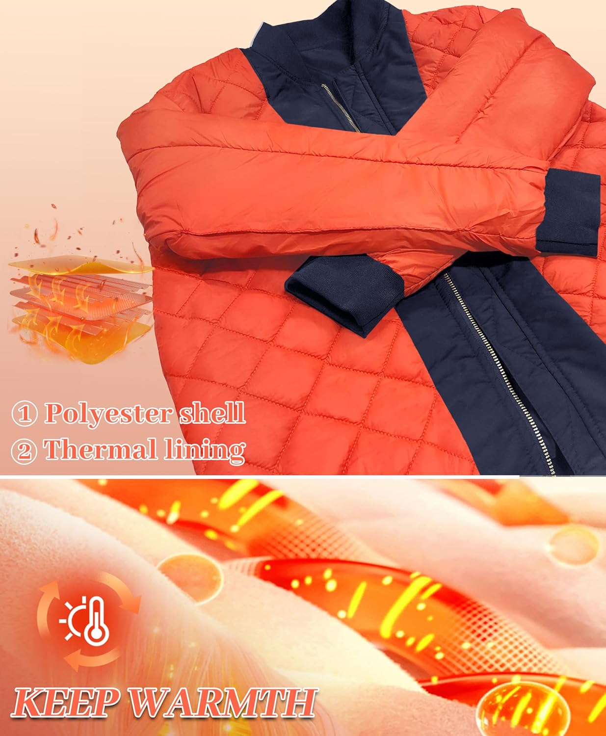 MAGNIVIT Men's Bomber Jacket Casual Fall Winter Military Jacket and Coats Outwear - Image 5