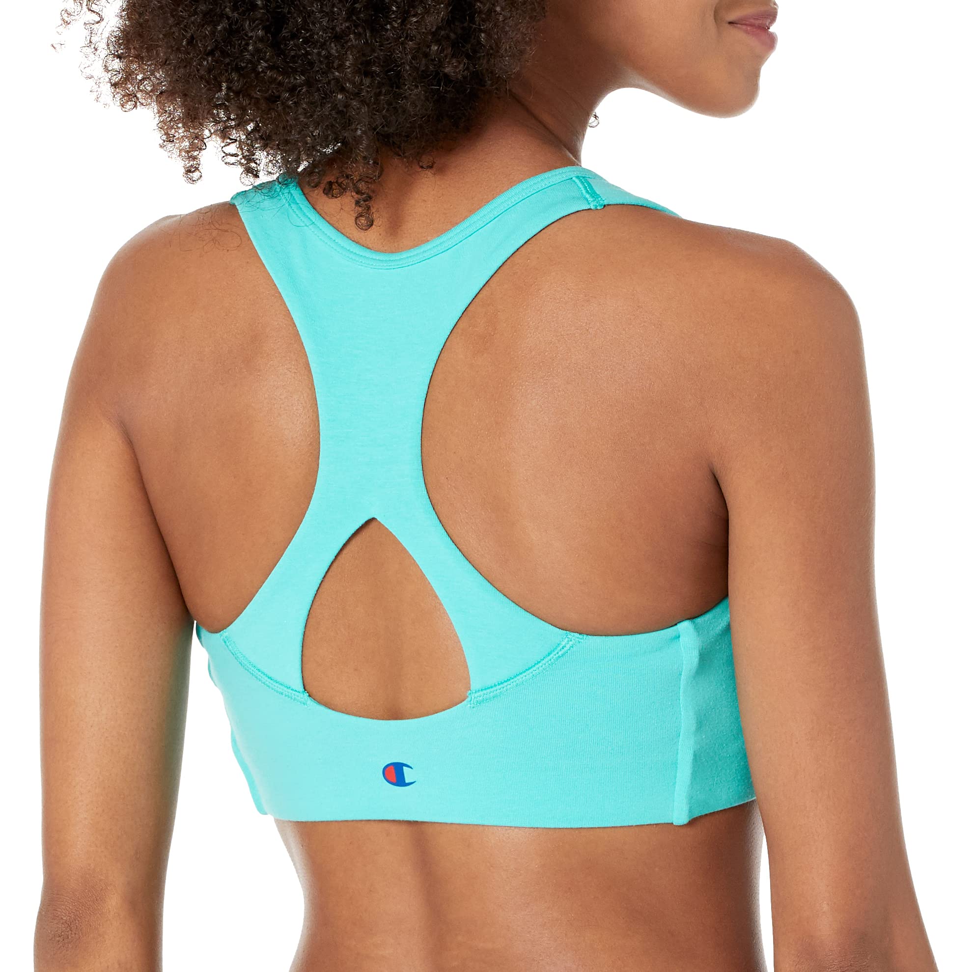 Champion womens The Authentic Sports Bra, Green, Small US