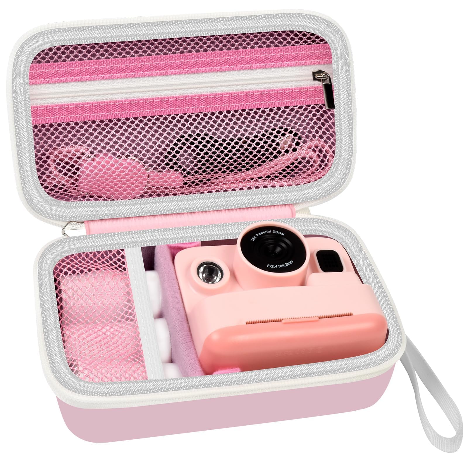 Case Compatible with DYLANTO for Anchioo for ESOXOFFORE for YTETCN for WEEFUN for GKTZ Instant Print Camera, Kids Camera Storage for Accessories (Box Only) (Single Case, Pink)