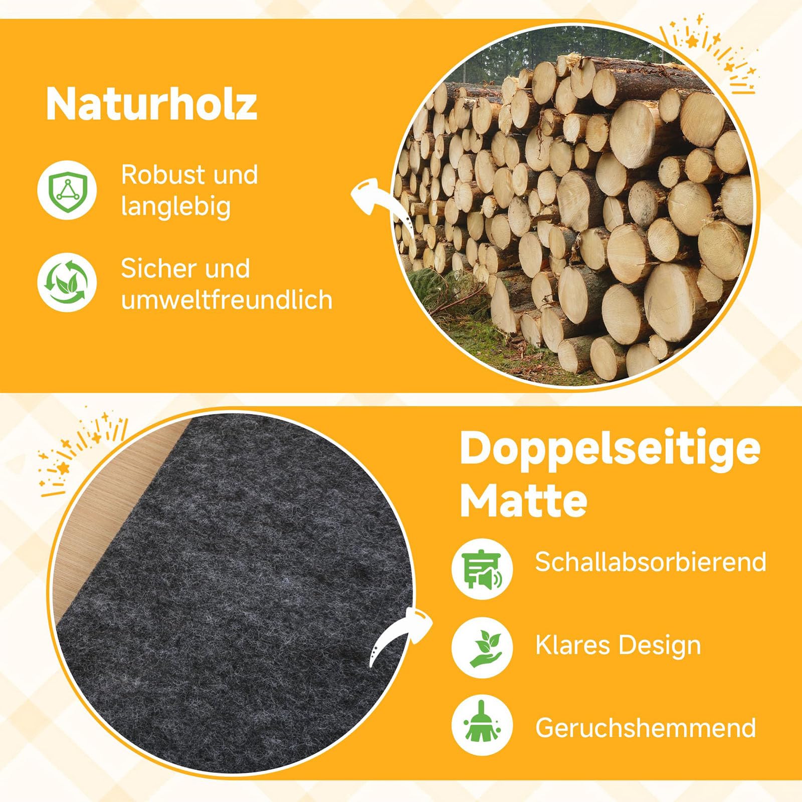 Hölzernes Hamsterspielzeugset, Schaukel, Fitnesshaus und Wippe, Sandmaus und