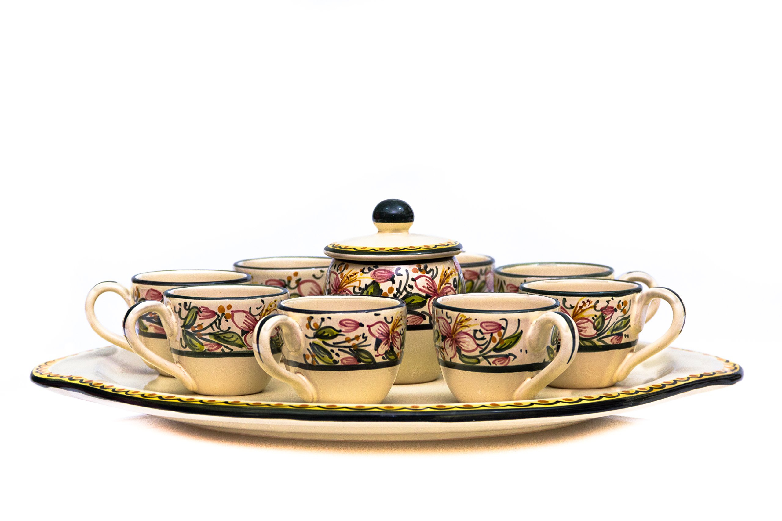 Service à café orchidée de table haut de gamme avec sucrier assorti