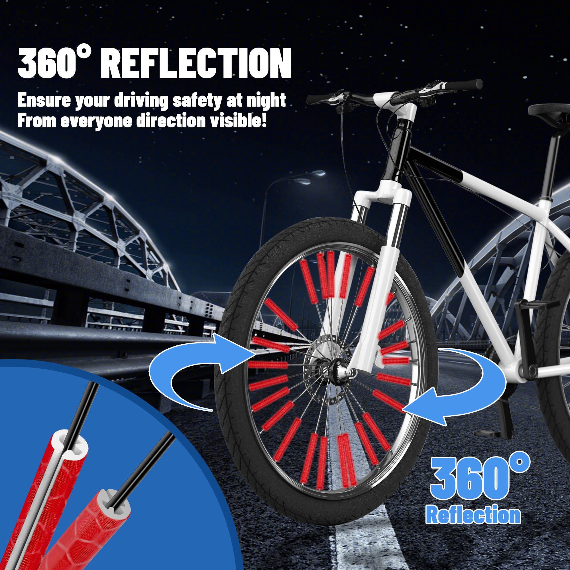 Réflecteurs Pour Rayons De Vélo Salzmann – 3M Scotchlite, Clips Universels 1,8-2,0 Mm