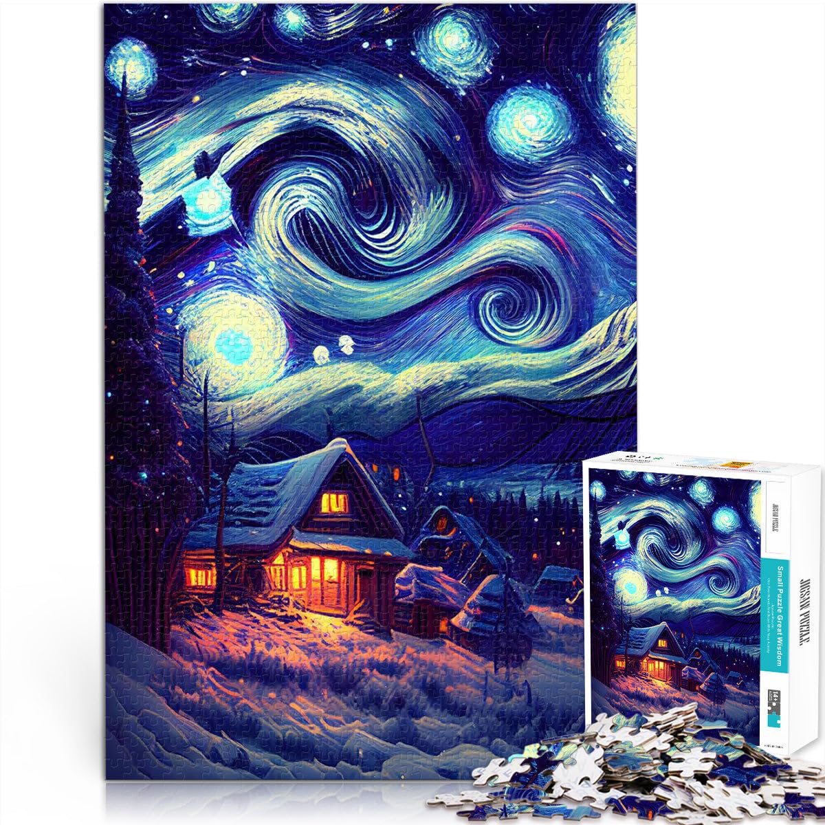 Impossible l'univers de la Nuit étoilée Puzzles de 2000 pièces pour Adolescents 70x100cm Cadeaux d'anniversaire pour Les 14 Ans et Plus
