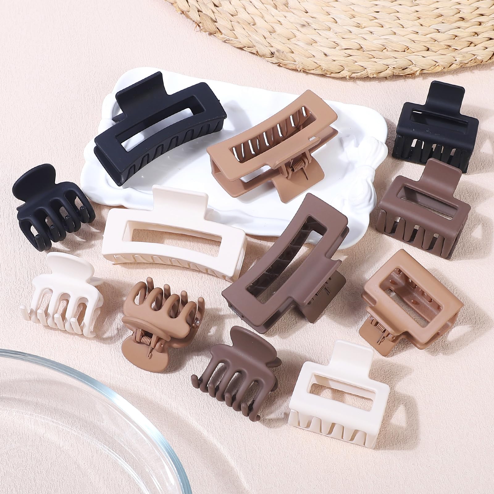 Cute Claw Clips for Women - 12 Pack -3