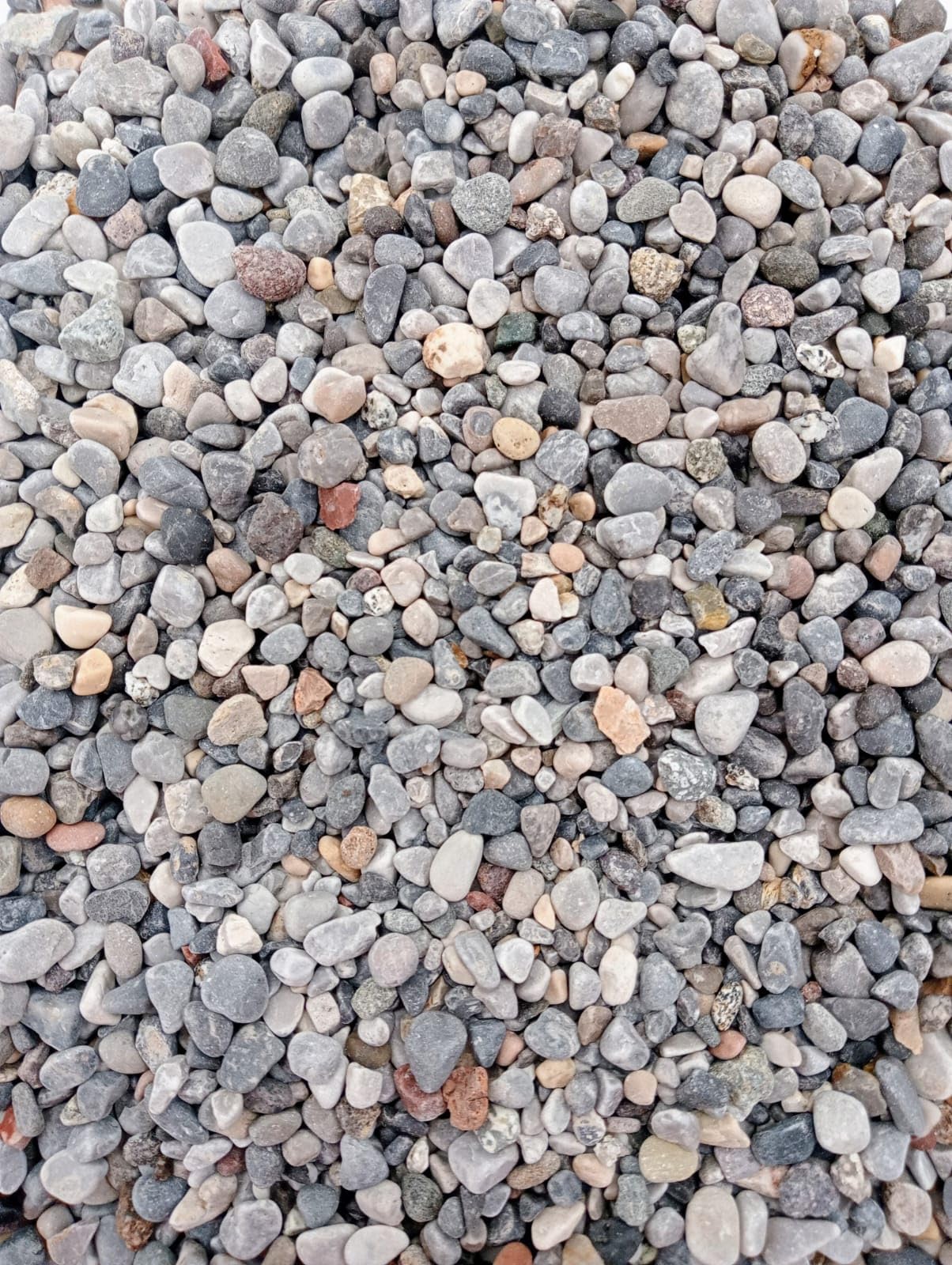 Ciottoli Grigio Ghedi (4/8 mm) per arredo di esterni, vasi e fiorere - Sacco da 25 kg