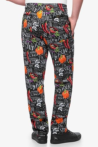 Miniatura 2 de UA Chef - Pantalones de chef profesionales para hombre, pantalones de cocina holgados de algodón