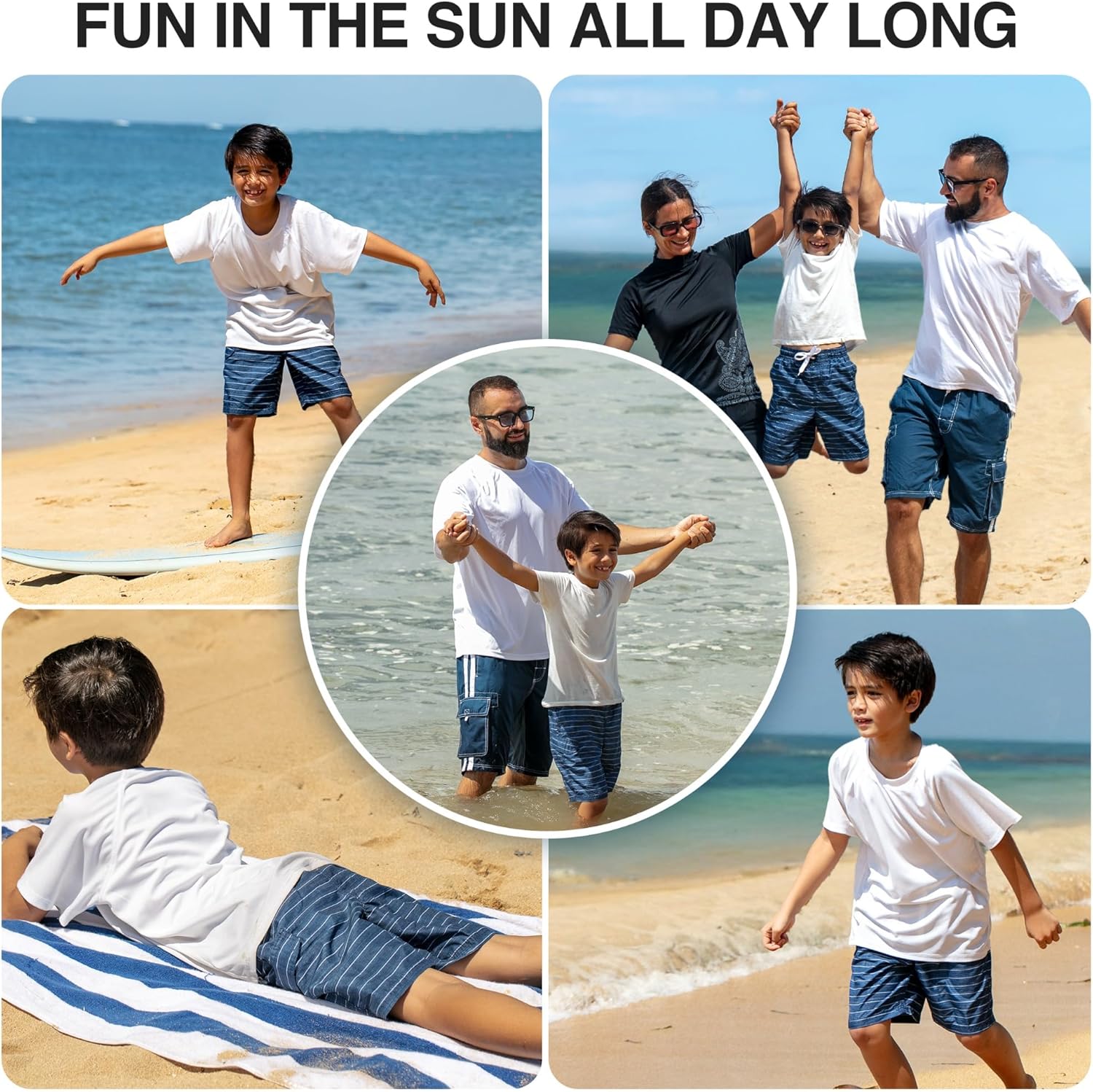 Kanu Surf Boys Line Up Quick Dry UPF 50+ Beach Swim Trunk - Image 5