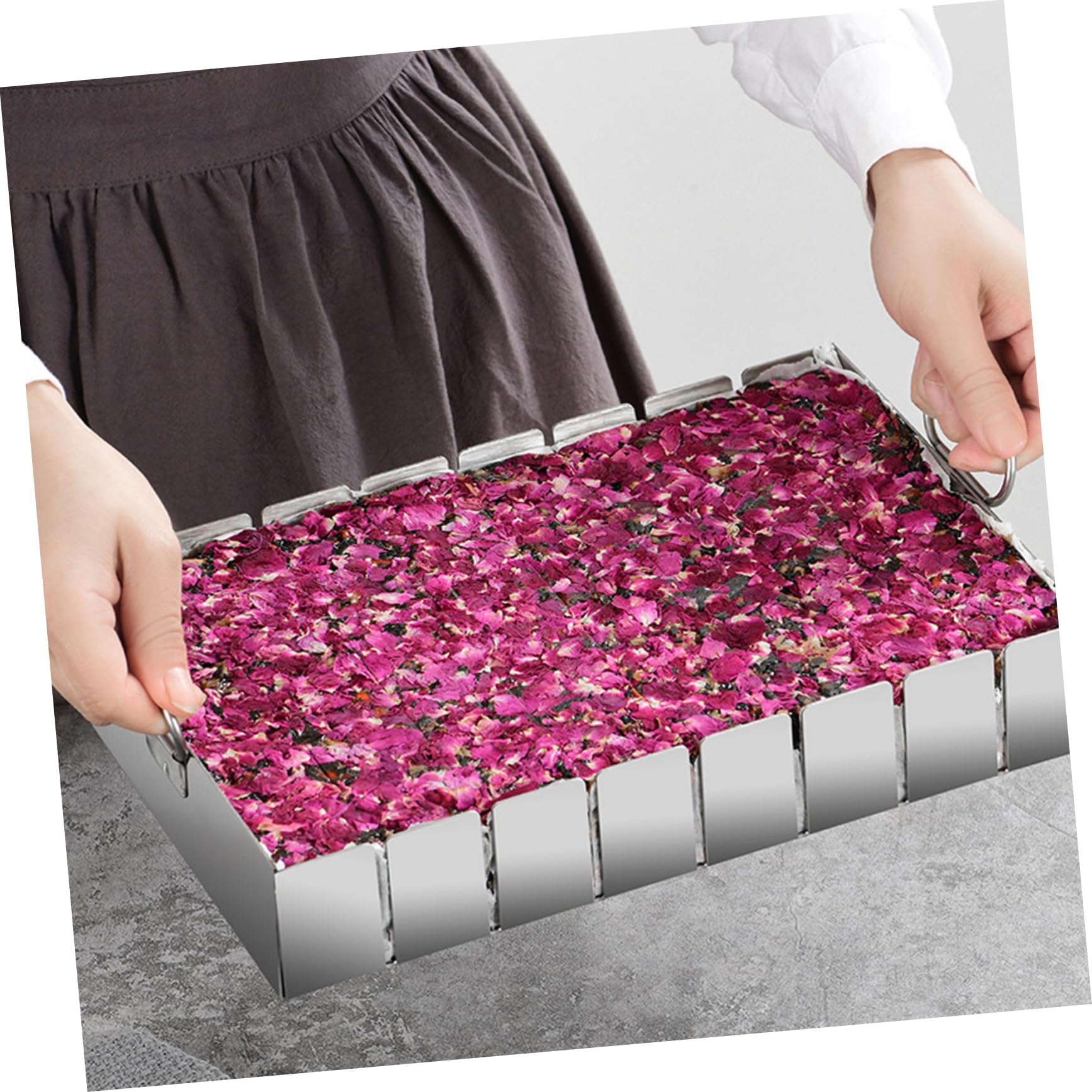 Moule Inoxydable Acier Surface Nougat en Antiadhésive Facile Démoulage pour Usage Professionnel en Magasin Alimentaire
