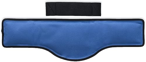 Miniatura 5 de Stay-Put Cold Therapy Wrap Cervical (4 x 21 pulgadas) Bolsas de hielo reutilizables con correas, compresa fría para cuello, mandíbula y alivio
