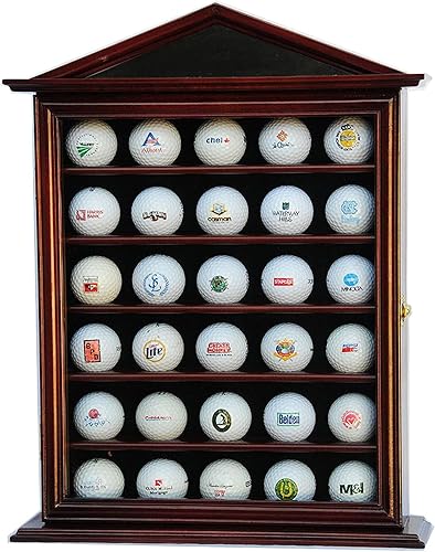 Miniatura 5 de sfDisplay.com,LLC. 30 Golf Ball Designer Vitrina Gabinete (Roble)