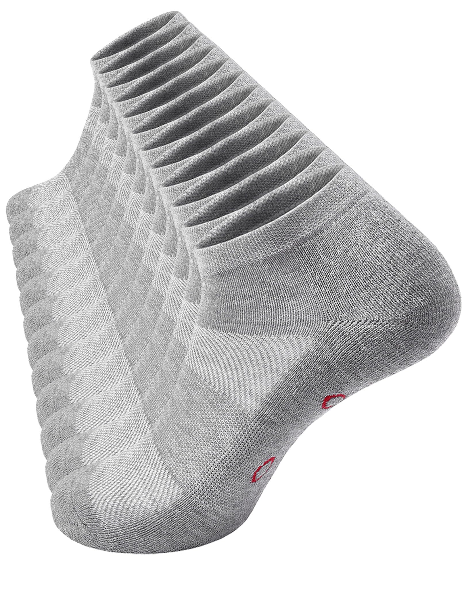Ankle Socks Light Cushioned 6 Pack Foot Massage Acupressure Pointer Low Cut Light Exercise US 6-12