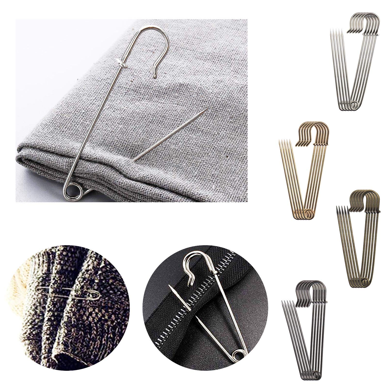 Spille Di Sicurezza Per Coperte 100mm - Confezione Da 6, Nero, Per Fissare Tessuti E Craft - Foto 6