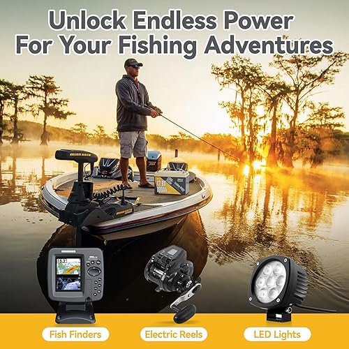 Miniatura 6 de Power Queen 12.8V 100Ah LiFePO4, Upgraded Low Temperature Cut-off Function, Built-in 100A BMS, Grade A Battery Cell, Up to 15000+ Cycles, Perfect