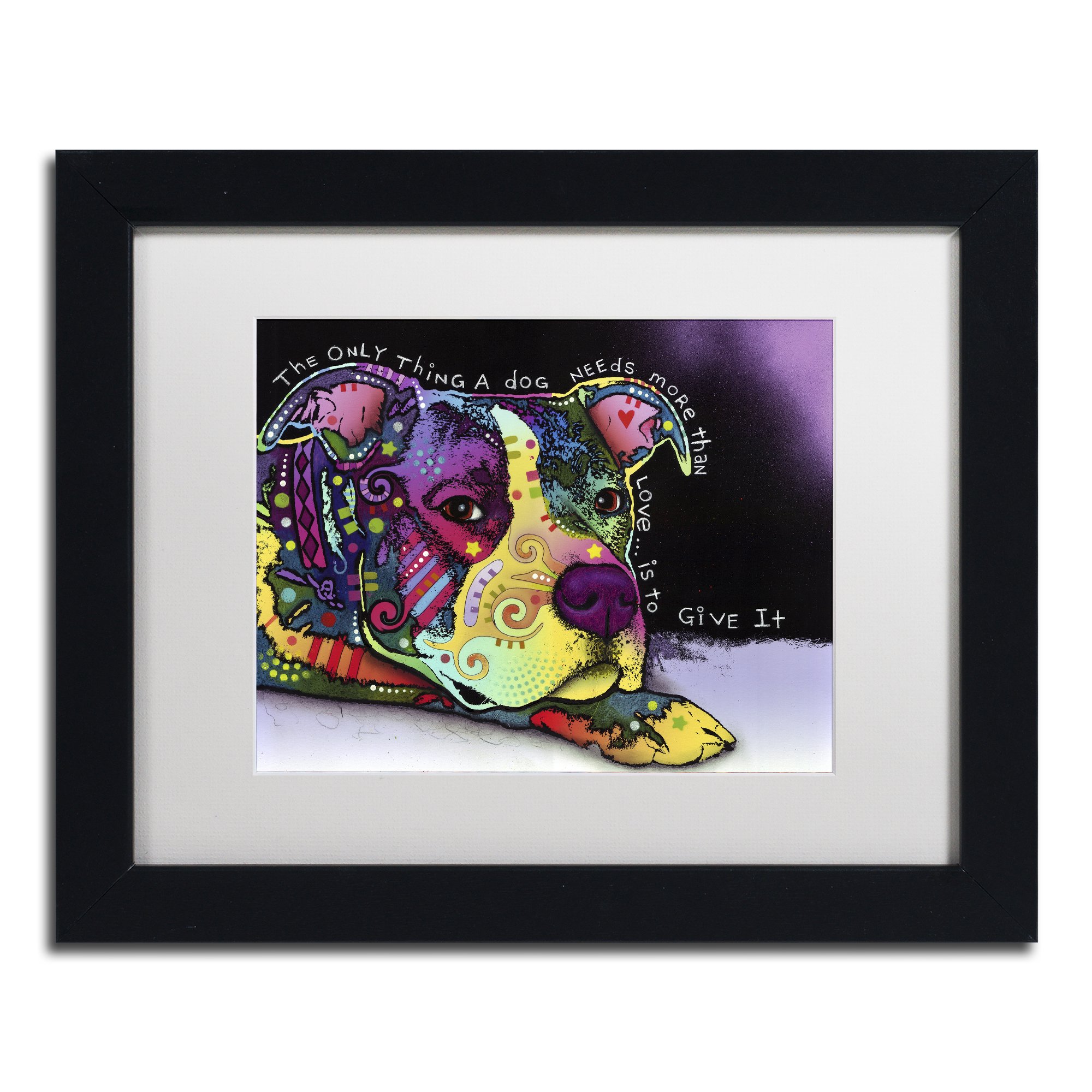 Trademark Fine Art Affection by Dean Russo White Matte Black Frame 11x14-Inch