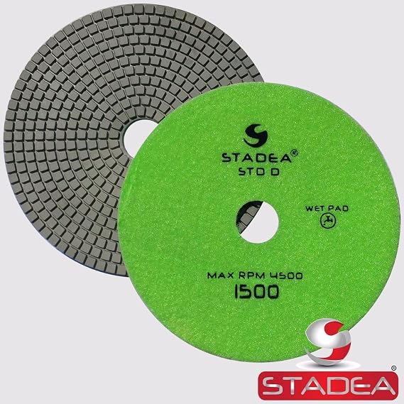 PPW259B Diamond Polishing Pad 7 Inch White Buff For Marble Concrete Stones Terrazzo Granite Floor Polishing