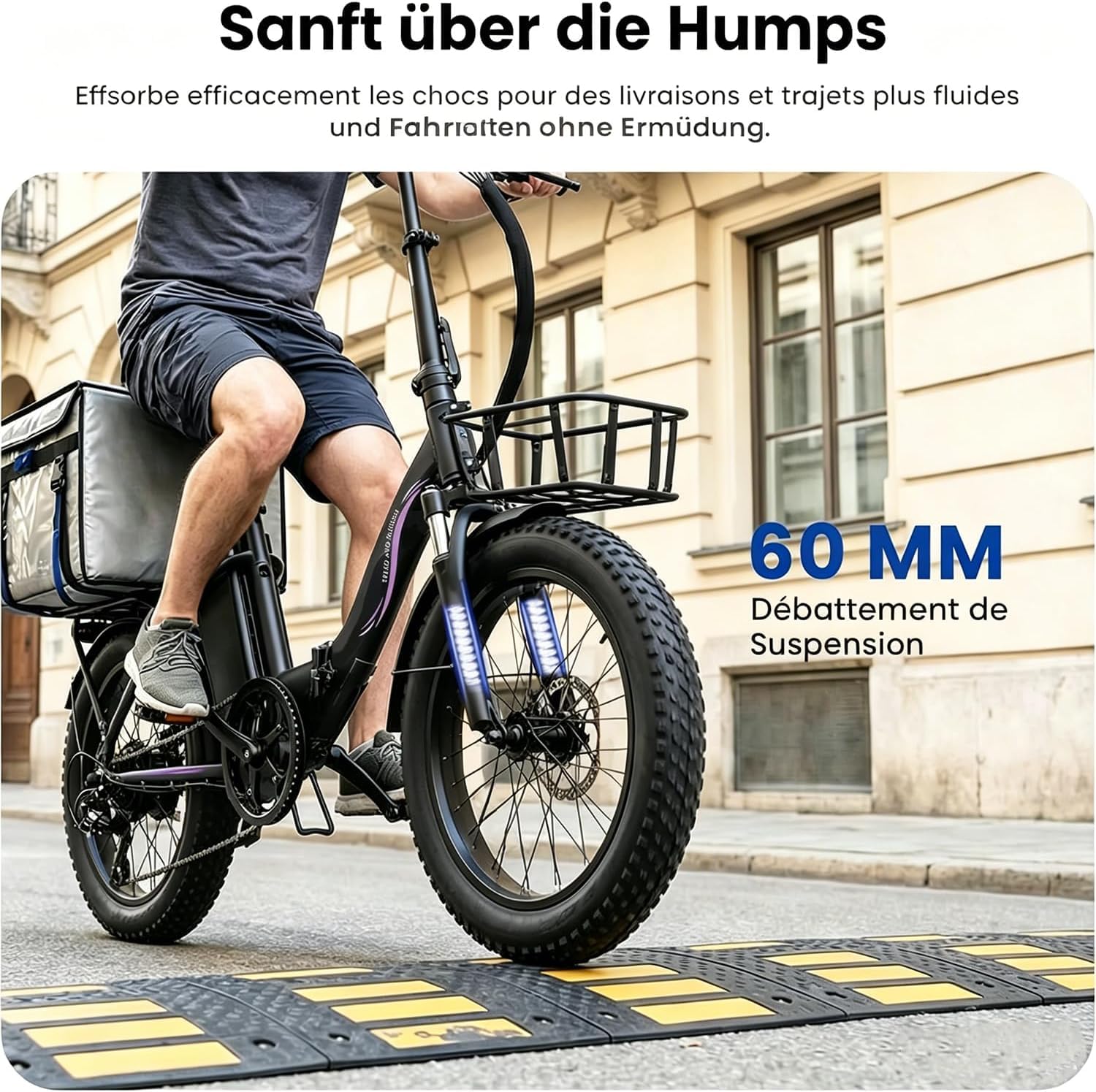 LE008 Vélo Électrique Pliable 20" 250W 36V 13Ah 25km/h Fatbike
