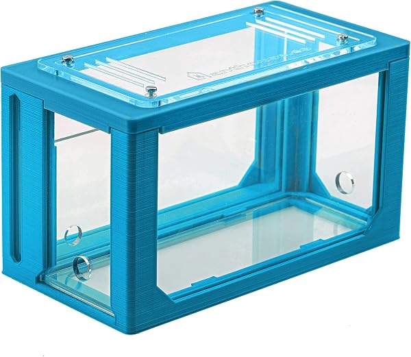 AntHouse - Ameisenfarm mit Ameisen Starterset | 3D Ameisenfarm 20x10x10 cm Himmelblau | Ameisen inklusive - 2