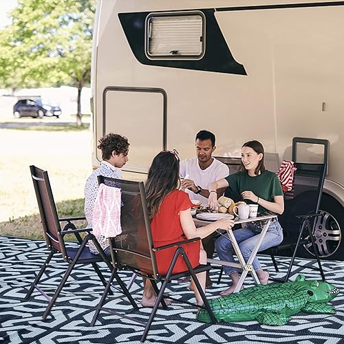 Miniatura 108 de SAND MINE Alfombras reversibles, alfombra de paja de plástico, alfombra de área moderna, alfombra de pavimento grande y alfombra para exteriores