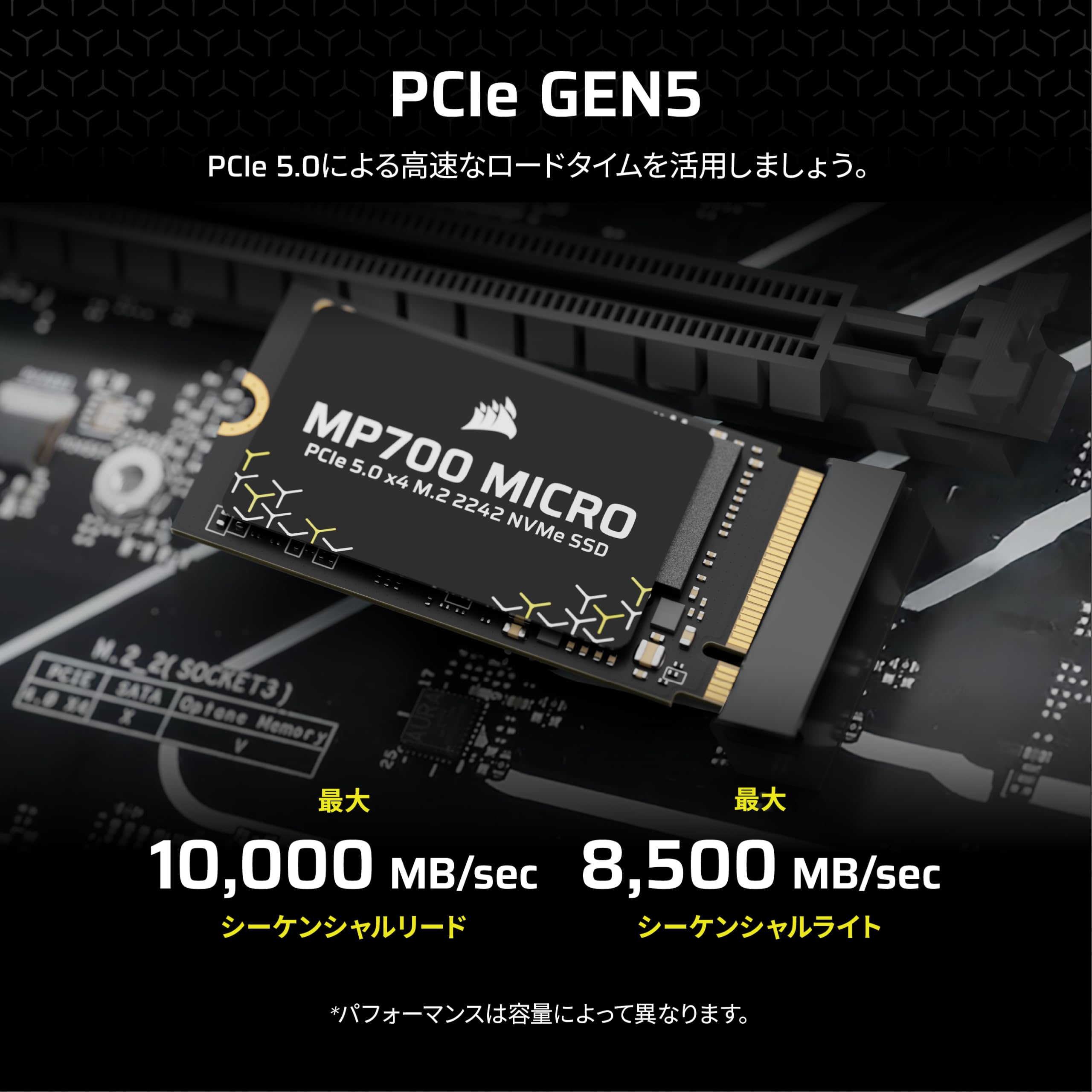 Amazon | CORSAIR MP700 MICRO 4TB PCIe 5.0 x4 NVMe M.2 SSD – M.2