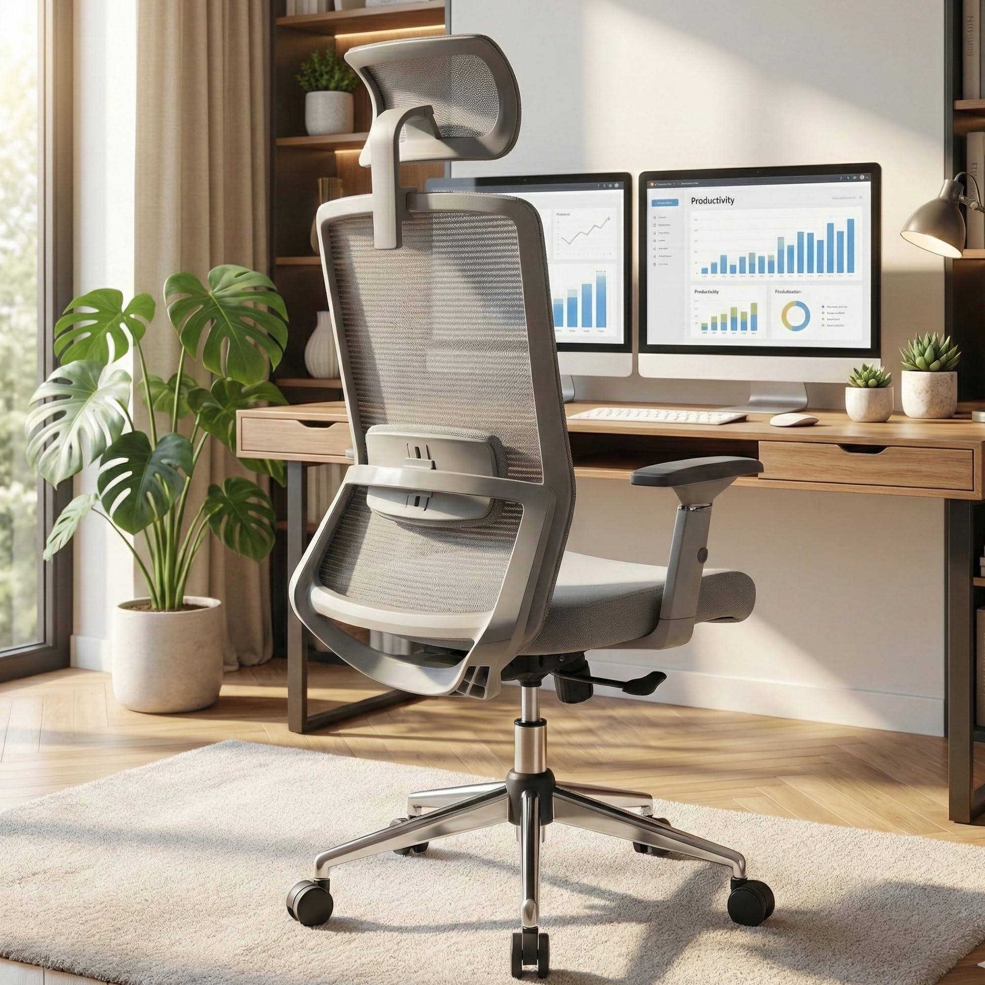 NeuArc Zenith Ergonomic Chair for Office Work | 3D Armrest | Multi