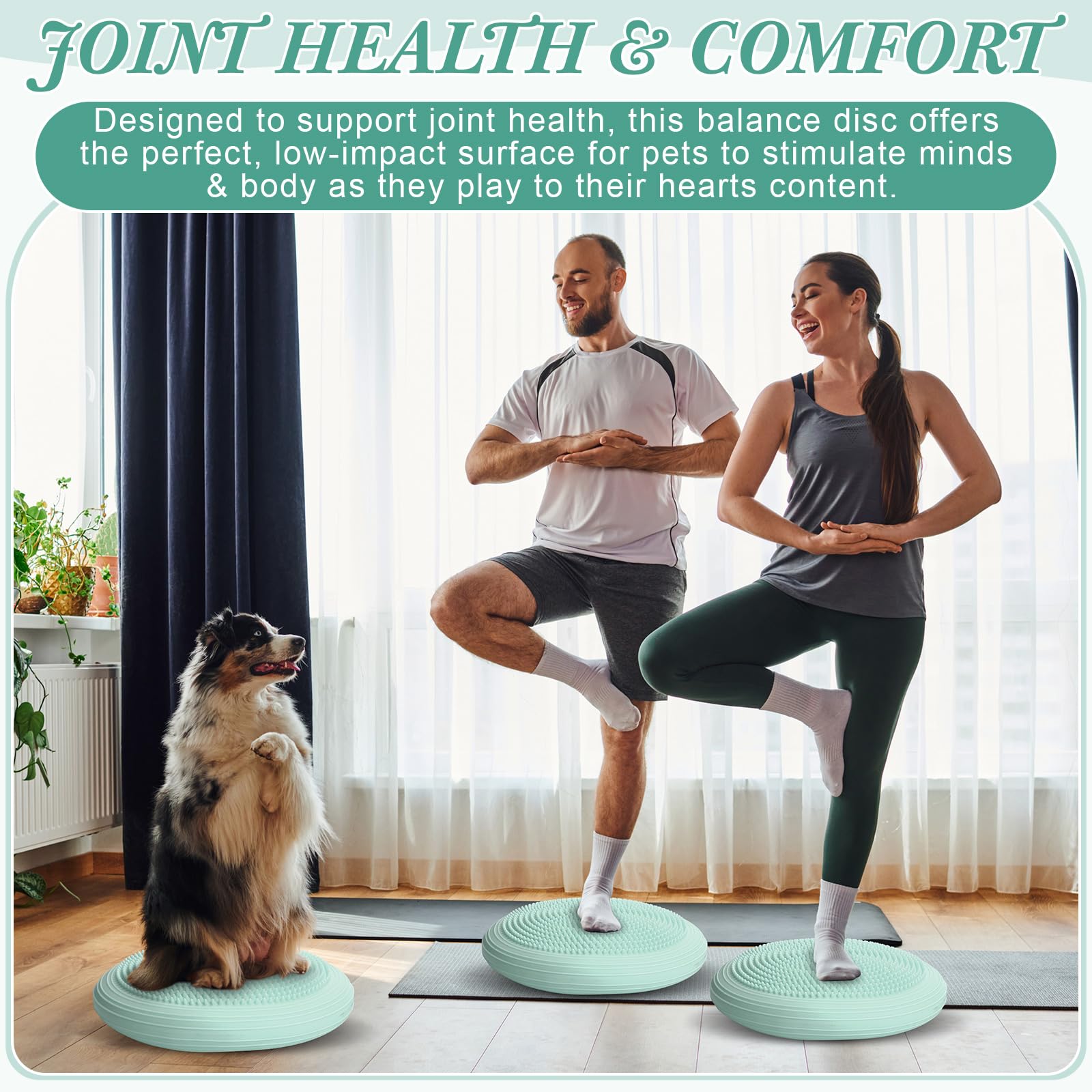 Lot De 2 Coussins Oscillants Sensoriels - 33 Cm, Avec Pompe, Pour Posture, Concentration, Bureau, Exercice