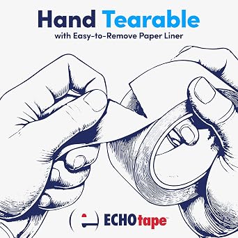 ECHOtape DC-T274A Double-Sided Tape Clear 0.47in x 54.6yd Case of 72