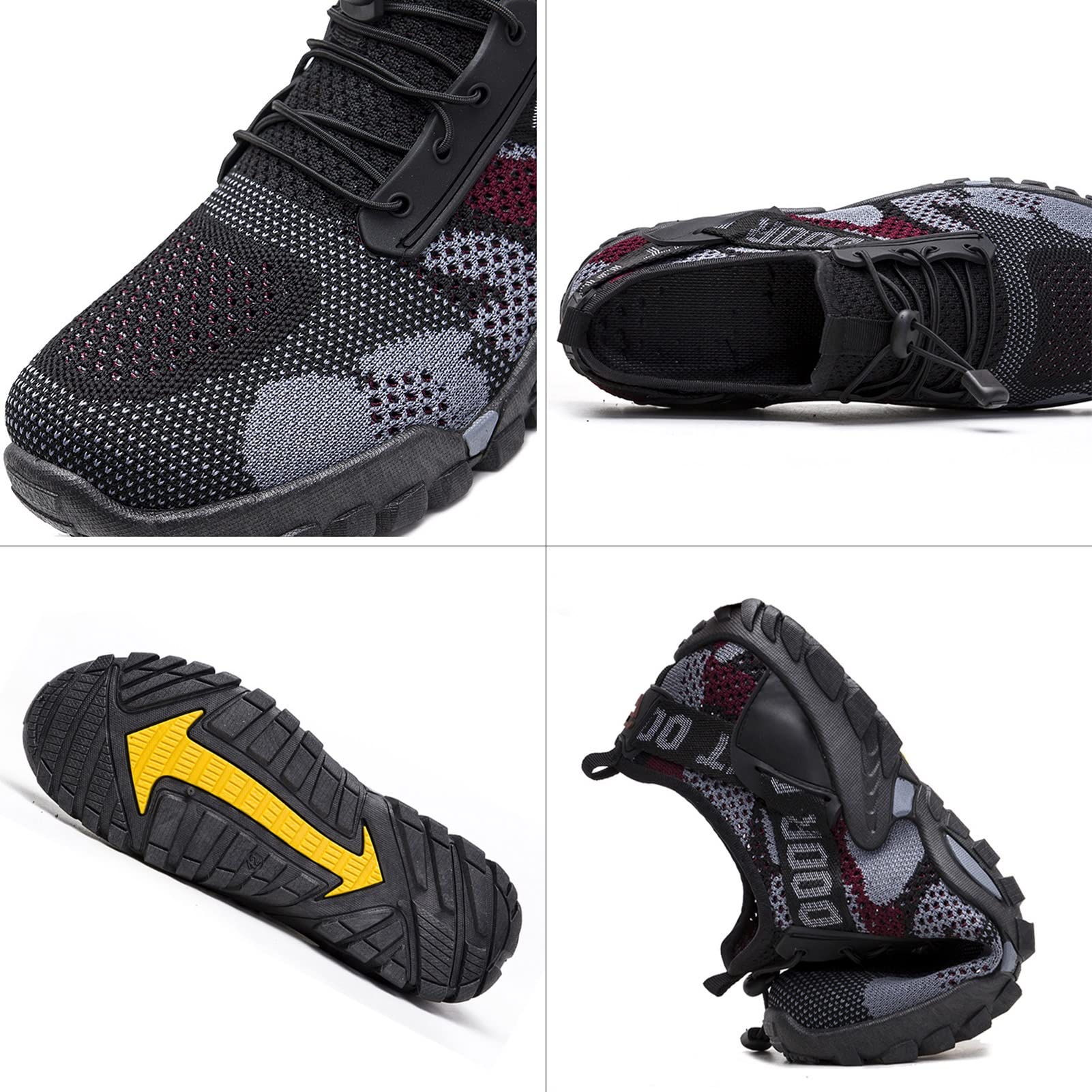 Exterior Zapatillas,Verano Secado Rápido Ligero Senderismo Zapatos de Agua,Confortable Respirable Agua Navegar Zapatos Descalzos,Anti-Deslizante Zapatillas de Ciclismo