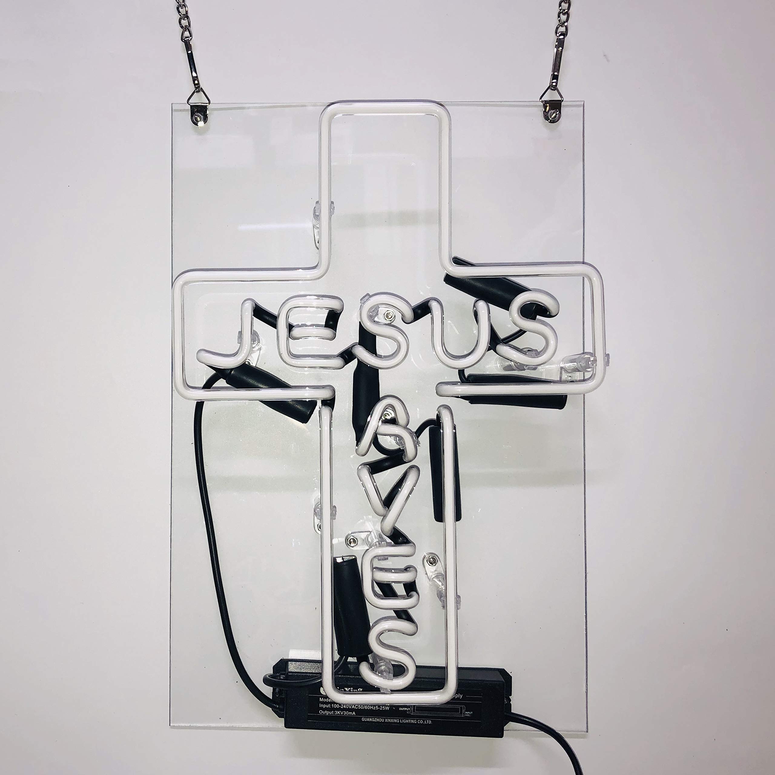 オーダーメイド ネオンサインJESUS SAVES NEON管 14*9インチ 【公式通販】