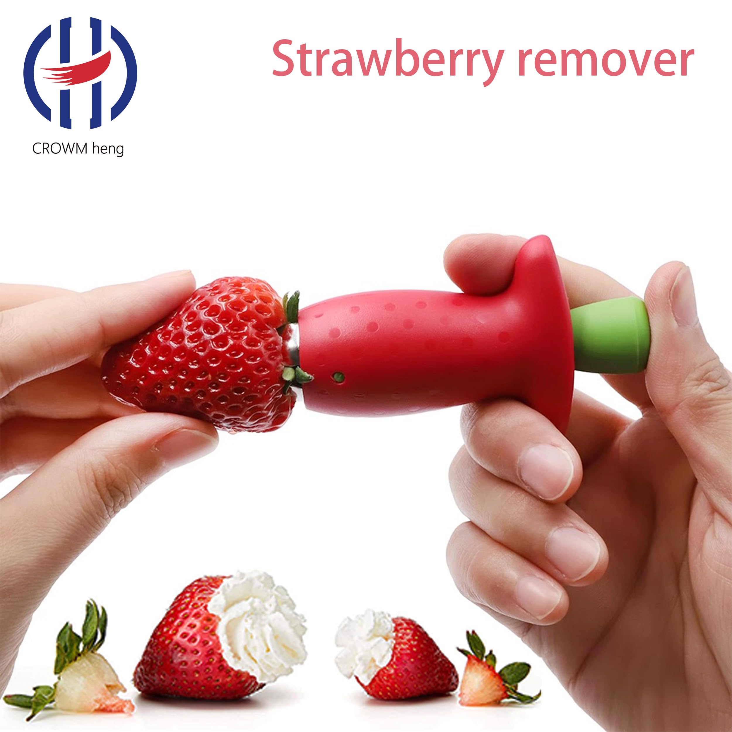 Remover, tomato corer, strawberry remover, kitchen tool tweezers, fruit clip, suitable for fruits and vegetables, suitable for strawberries, pineapples, tomatoes, fruits,