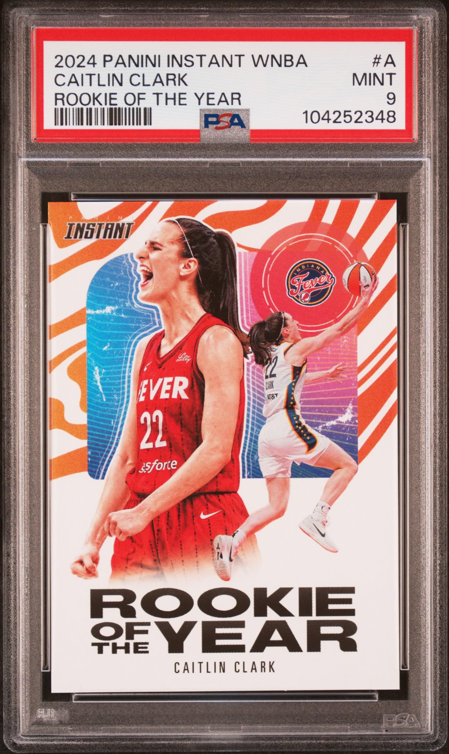 Graded Psa Mint 9 Caitlin Clark 2024 Basketball Rookie Card Rookie Of The Year Winner Card #A : Collectibles & Fine Art