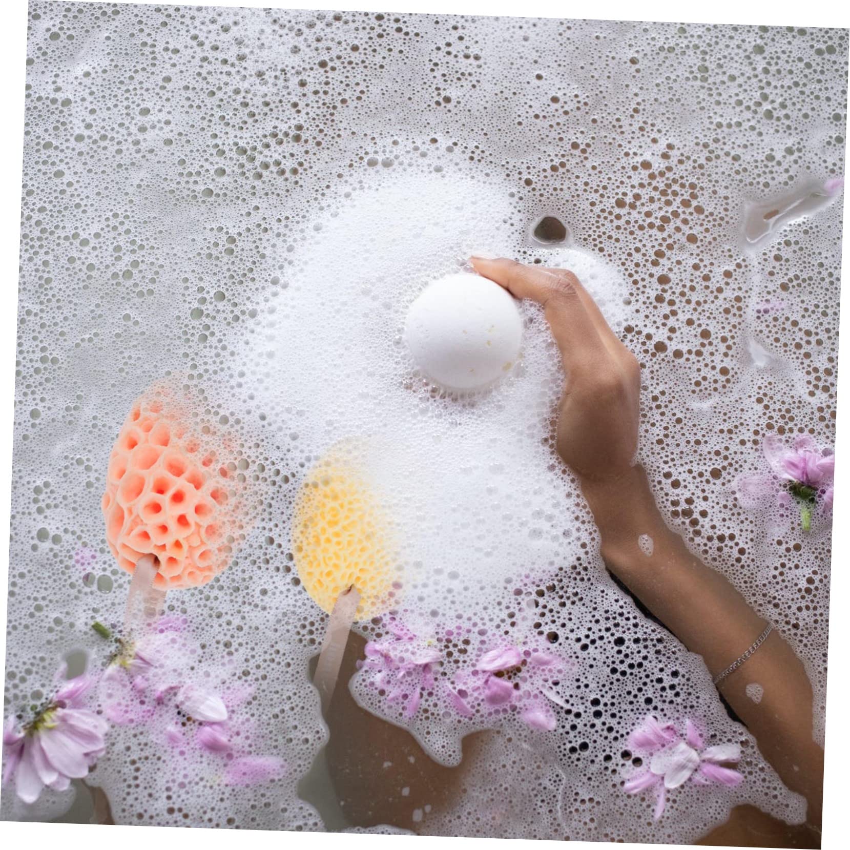 minkissy 10piezas Esponjas De Baño Exfoliantes De Natural Bola De Baño De Diseño De Panal Para Adultos y y Limpieza