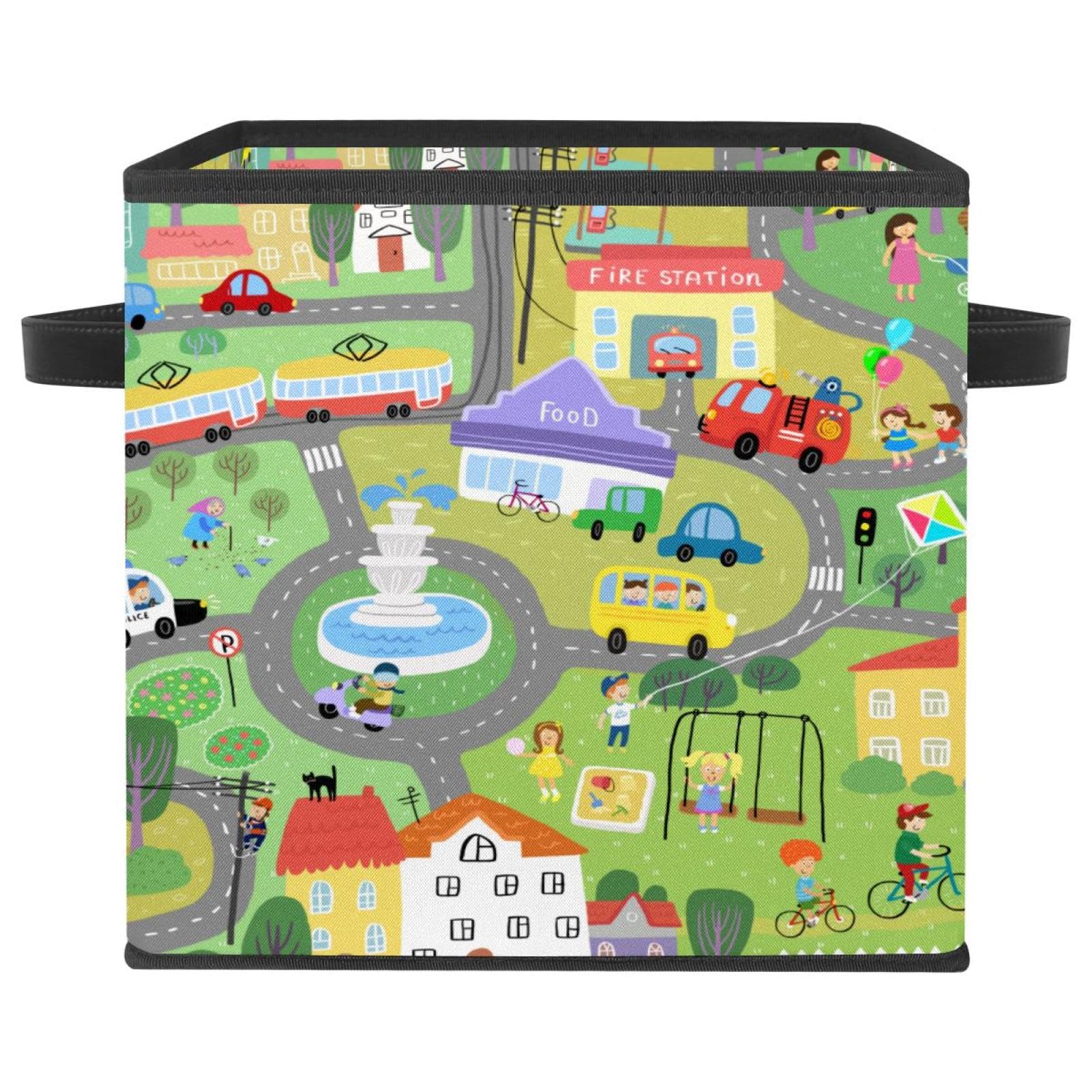Boîte rangement pliable cube tissu pour trier les armoires encombrées de linge