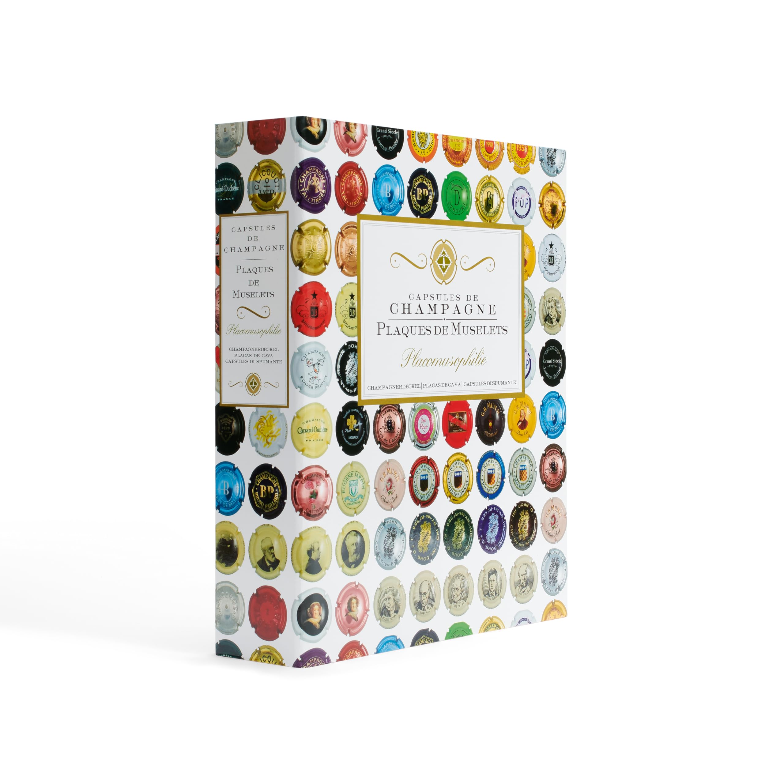 Leuchtturm 313304 Champagne Album Grande- Álbum de colección para 210 Tapas de champán usadas Incl. 5 Fundas Compart