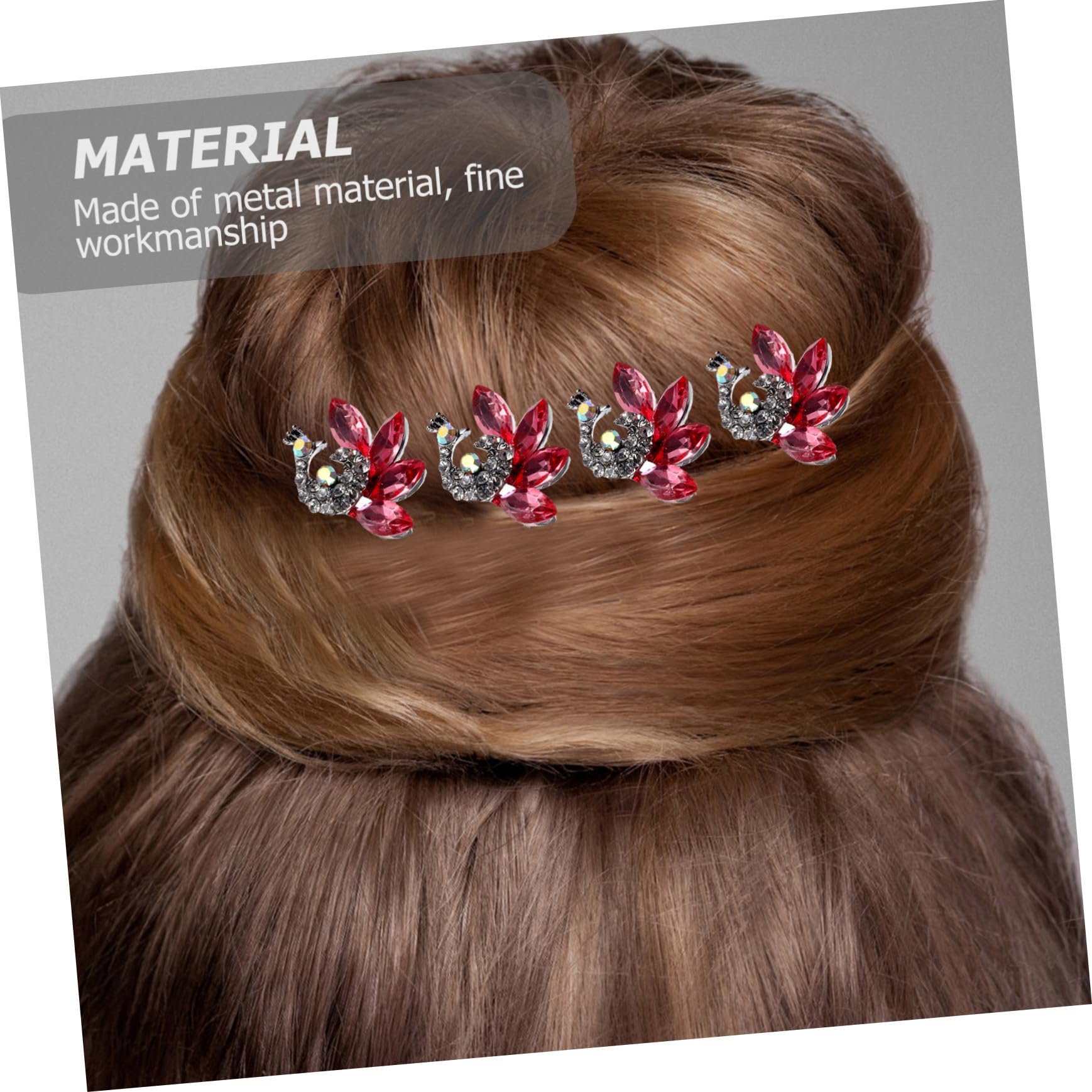 VICASKY 16 Pezzi Accessori Matrimonio Fermacapelli Sposa U Shape con Eleganti per Donne Forcine Metalliche Resistenti e Raffinate per Acconciature Formali