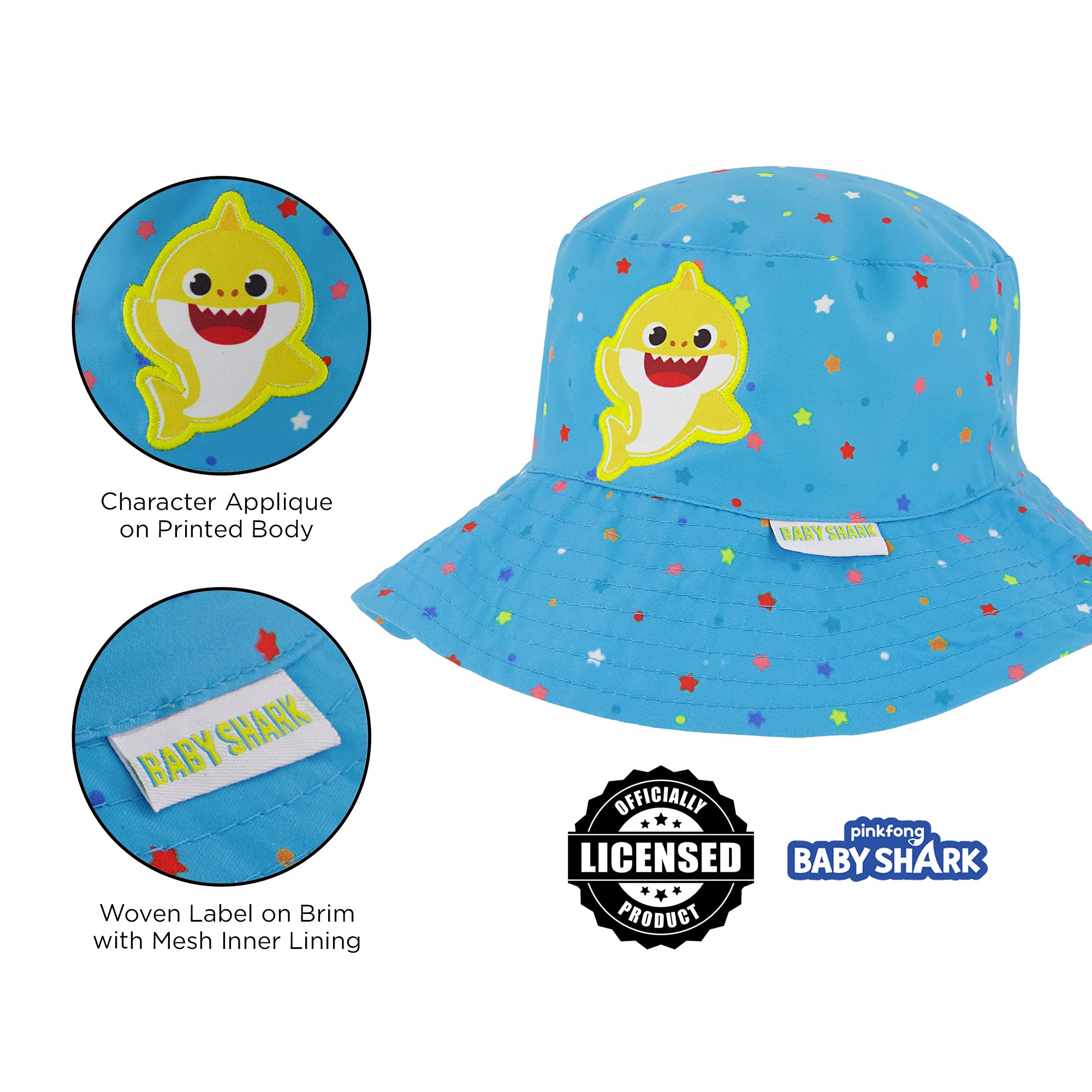 Nickelodeon Jungen Bucket Baseball Cap Baby Shark Kleinkind Sonnenhut für Alter 2-4 Jahre