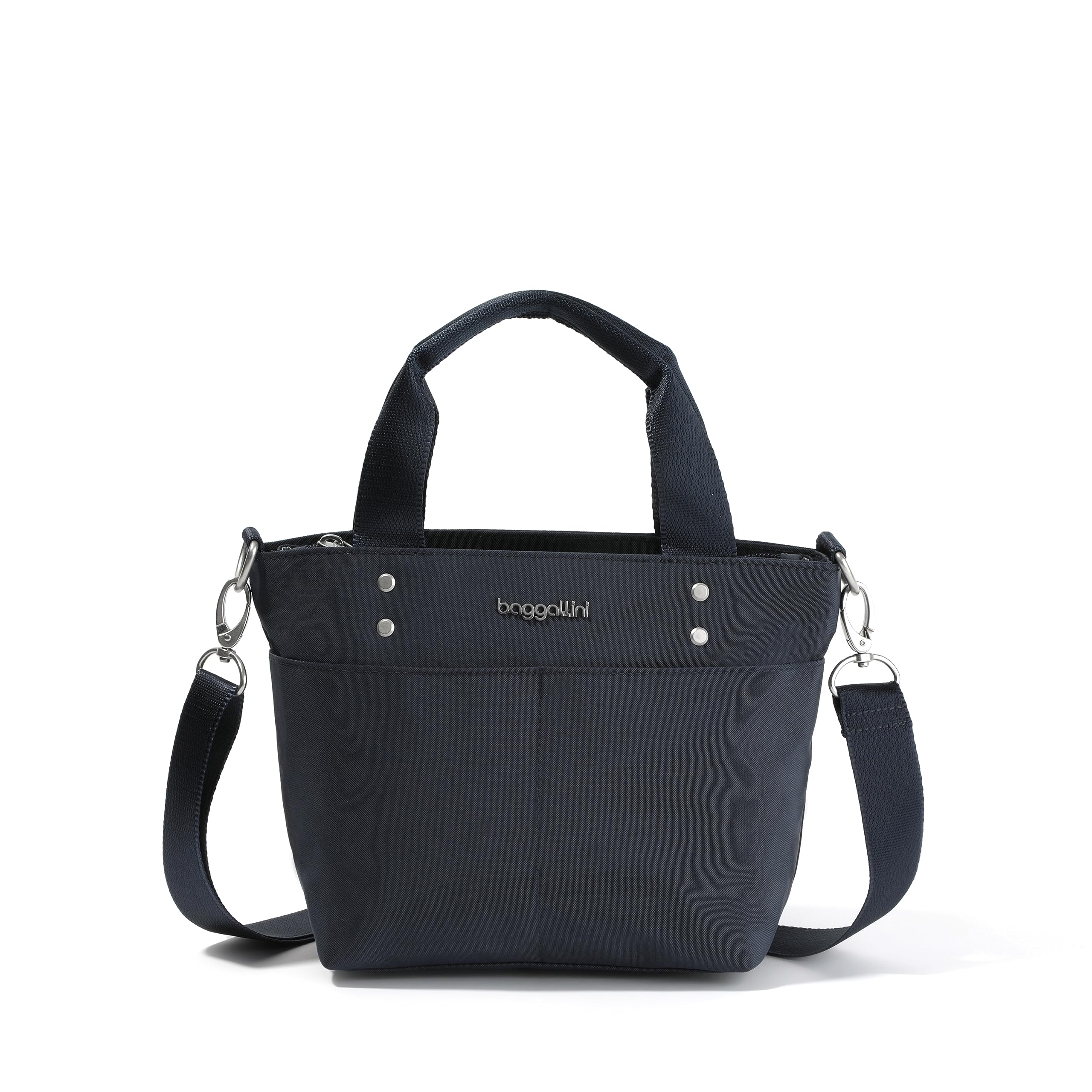 Baggallini Women's Mini Carryall Tote, French Navy, One Size