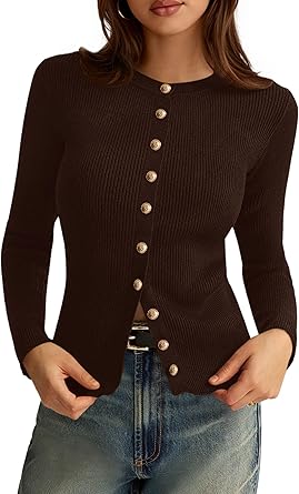 36% off: PRETTYGARDEN Womens 2026 Fall Cardigan Sweaters Lightweight Long Sleeve Button up Ribbed Knit Tops Winter …