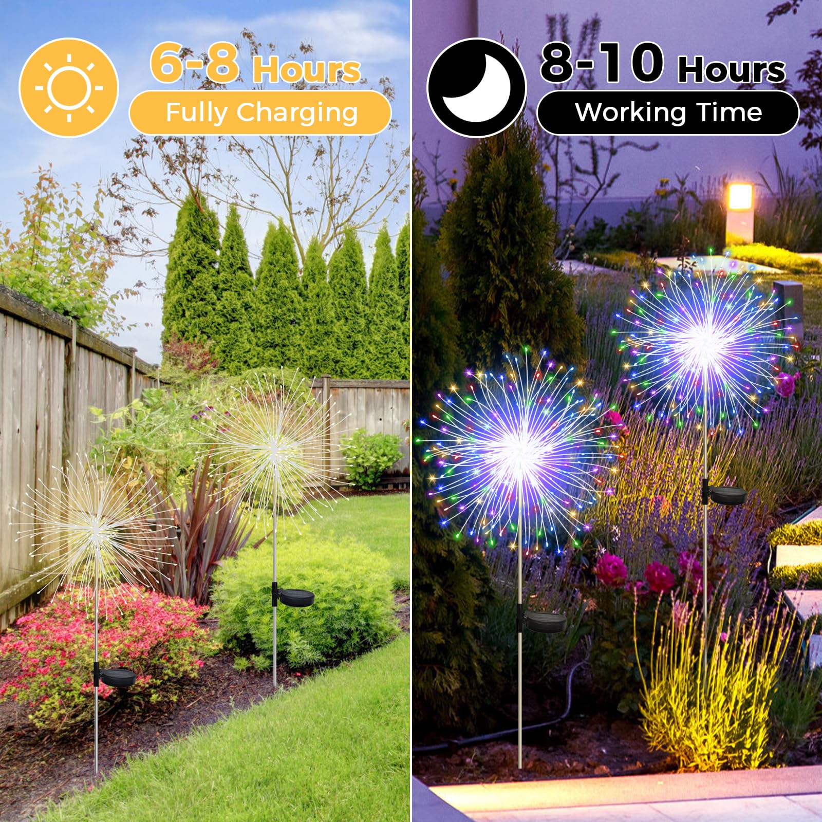2 pack Solar Firework Garden Lights - Image 3