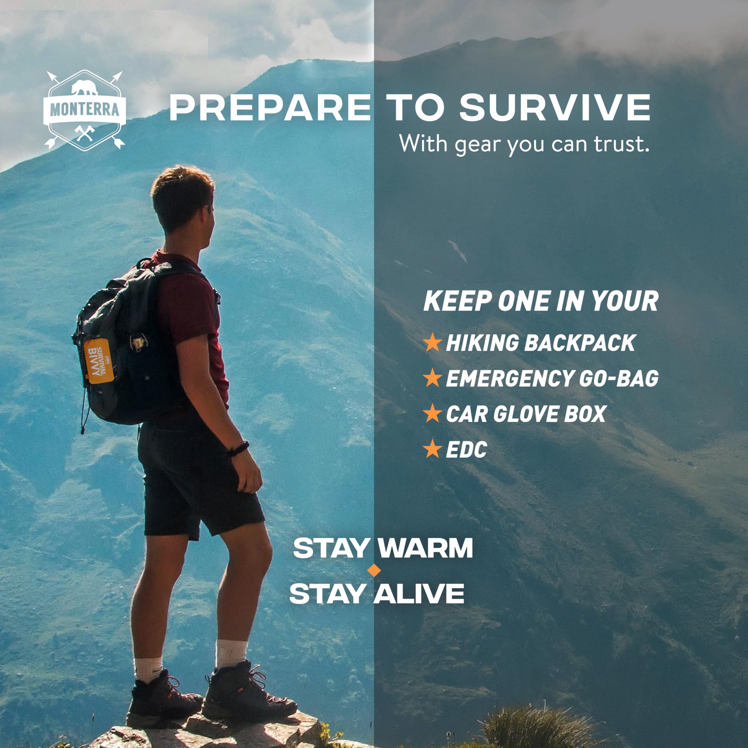 Monterra Emergency Survival Bivvy Sleeping Bag